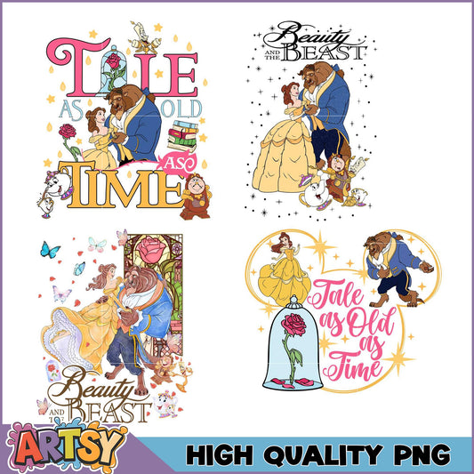 Beauty and the Beast PNG Bundle High Quality Images