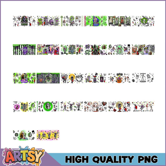 Beetlejuice PNG Bundle High-Quality Halloween Graphics