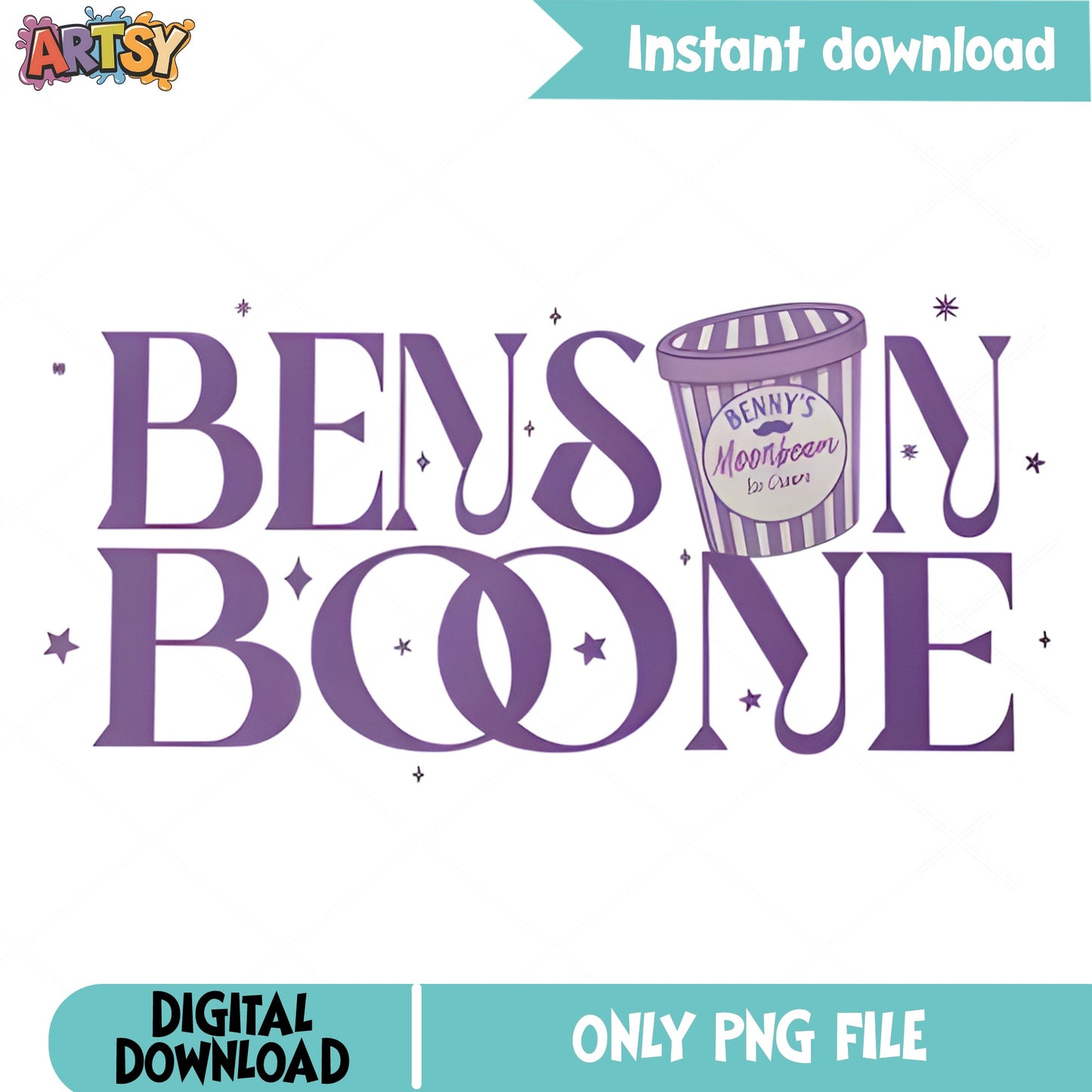 Benson Boone PNG, Benny's Moonbean Ice Cream PNG, Music Fan PNG