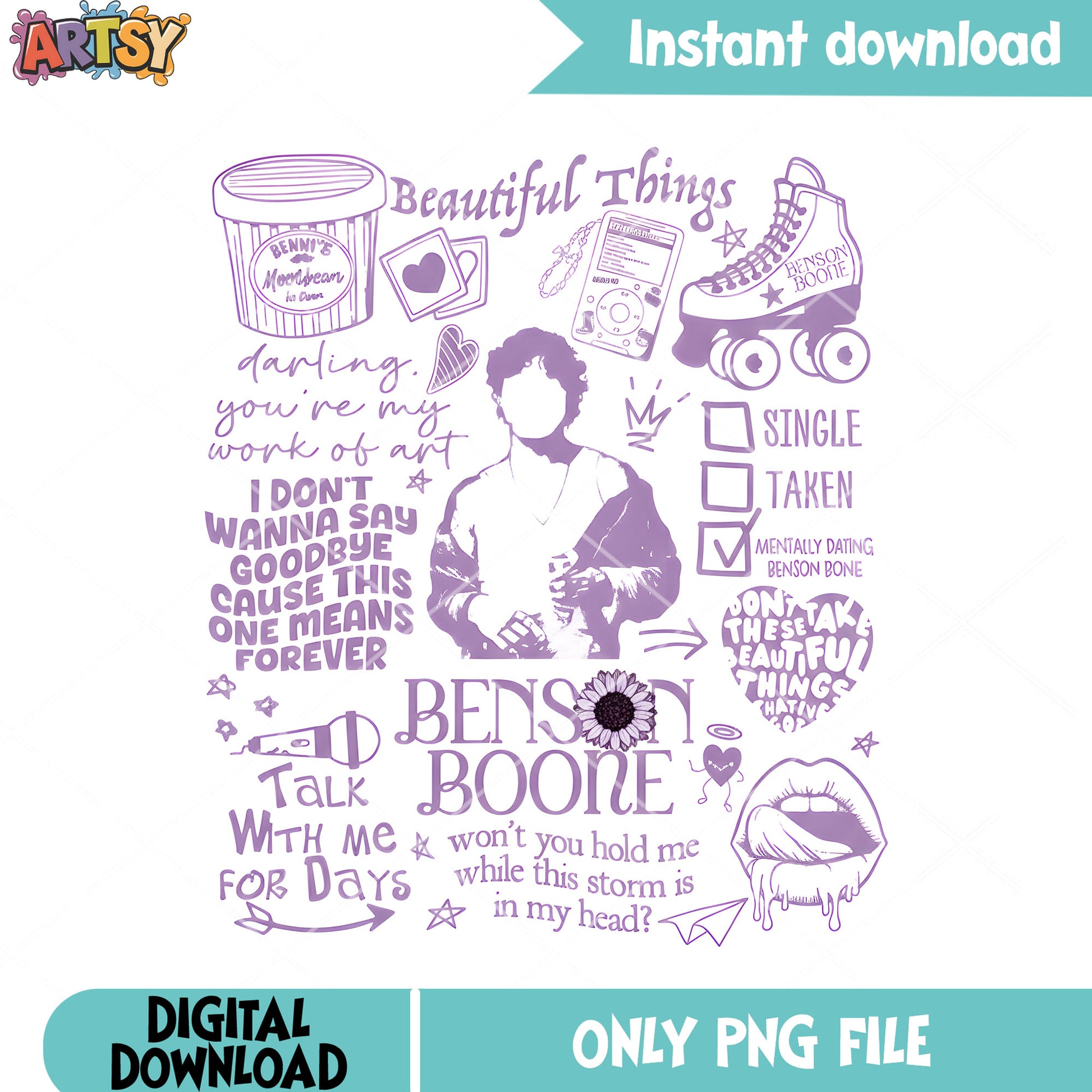 Benson album list png, benson boone png, american heart tour png