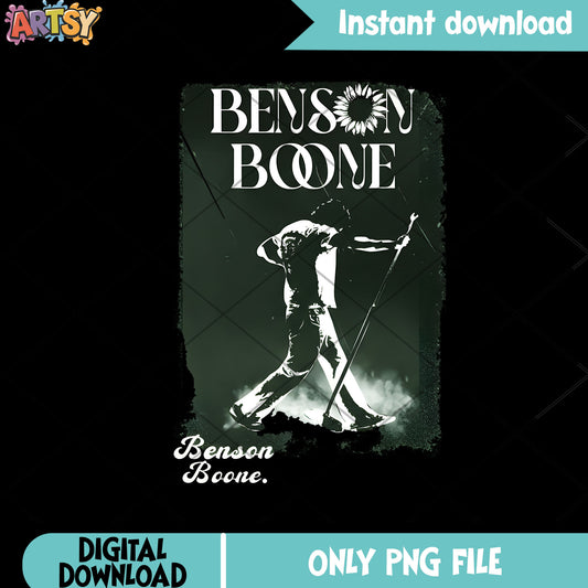 Benson boone vintage png, benson boone png, Benson Boone Concert png