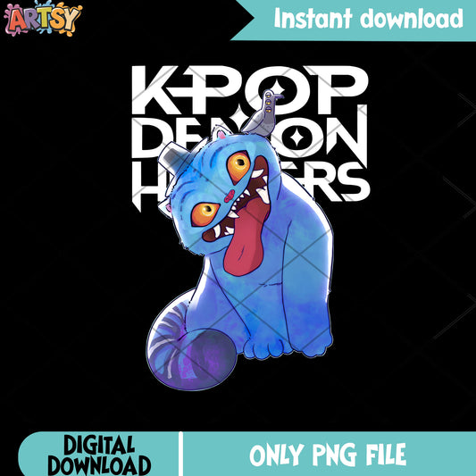 Big derpy blue tiger png, derpy huntrix png, kpop demon hunters png