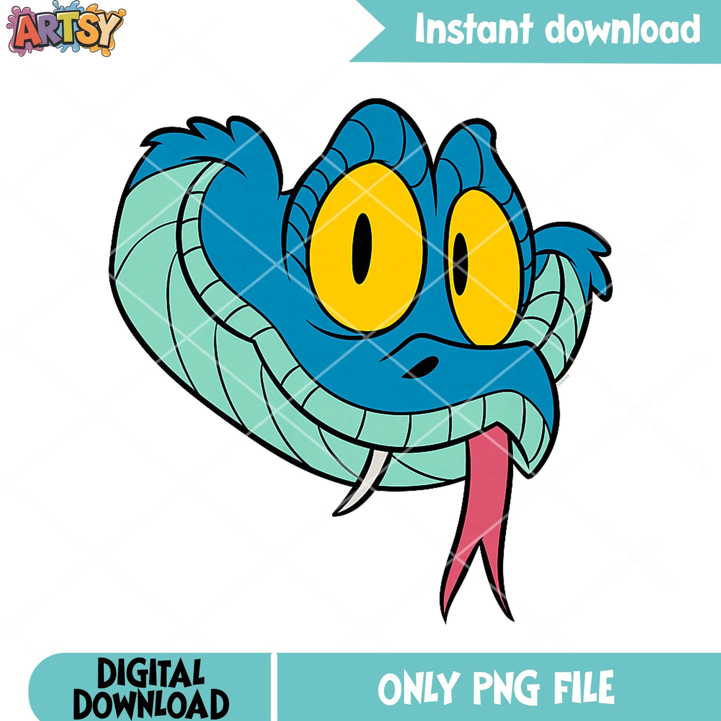 Big gary de snake face png, gary zootopia png, zootopia poster png