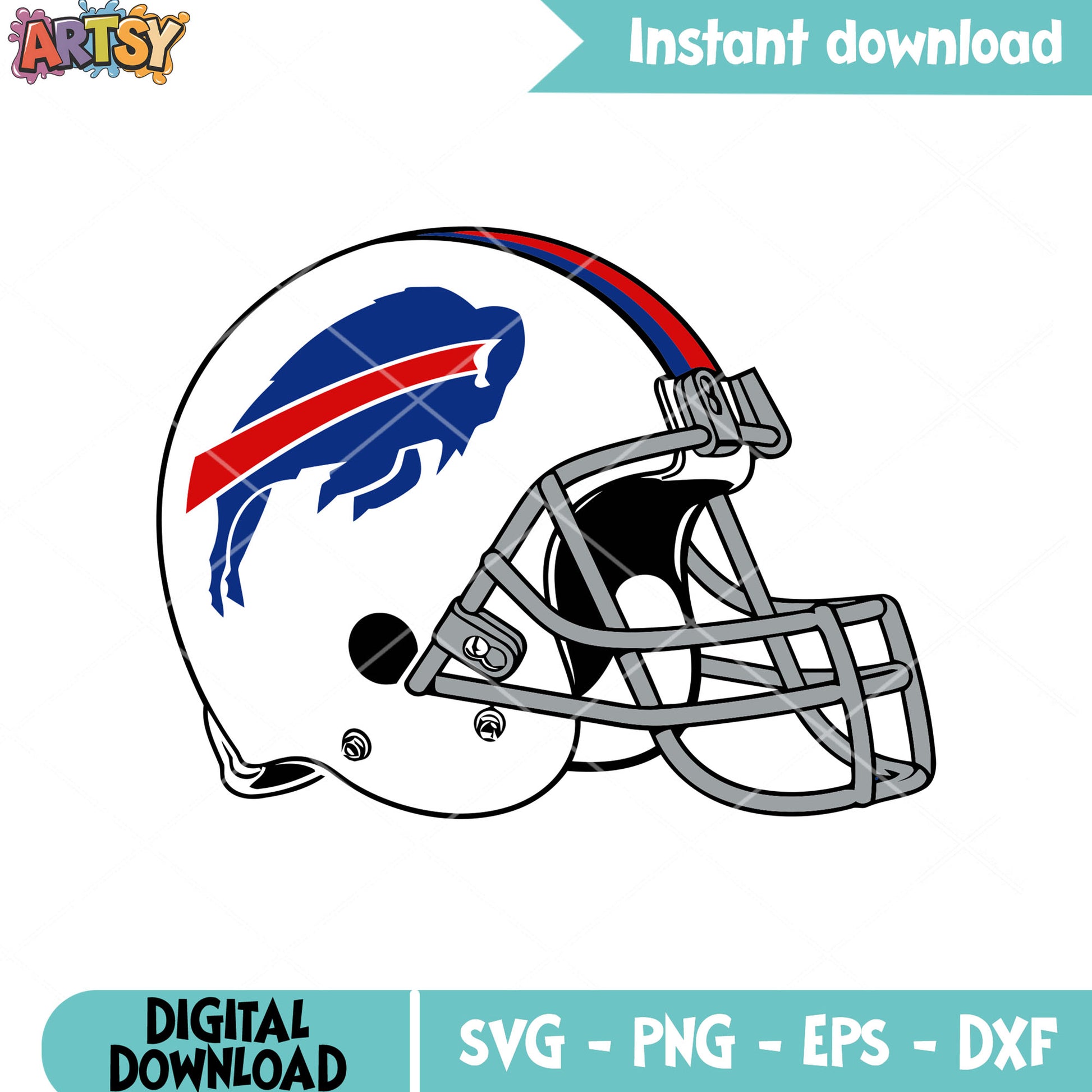 Bills buffalo helmet svg, NFL helmet svg, American Football League svg