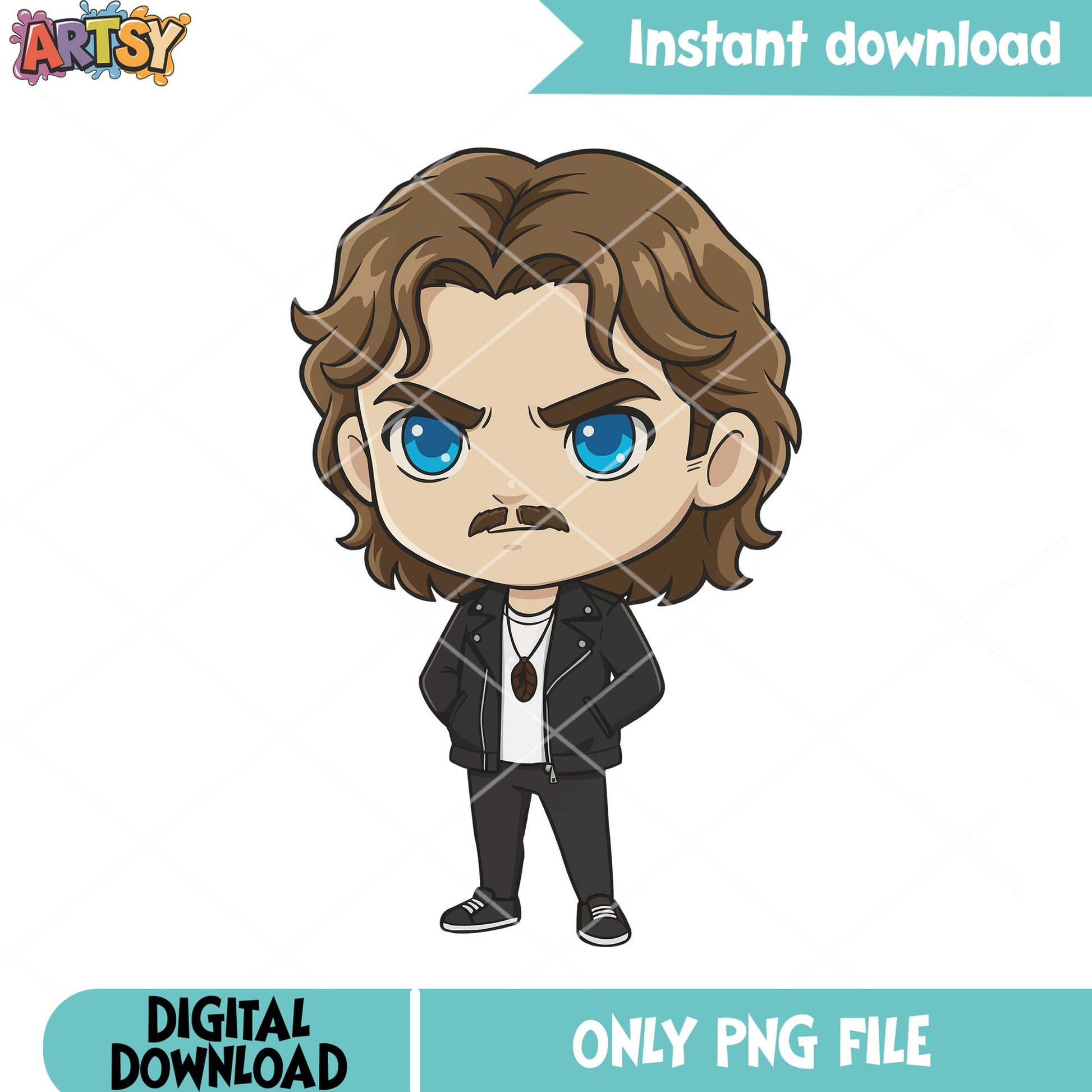 Billy chibi characters Png, stranger things png, horror movies png