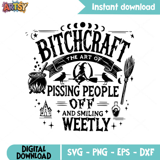 Bitch craft quotes svg, witch quotes svg, witch halloween svg