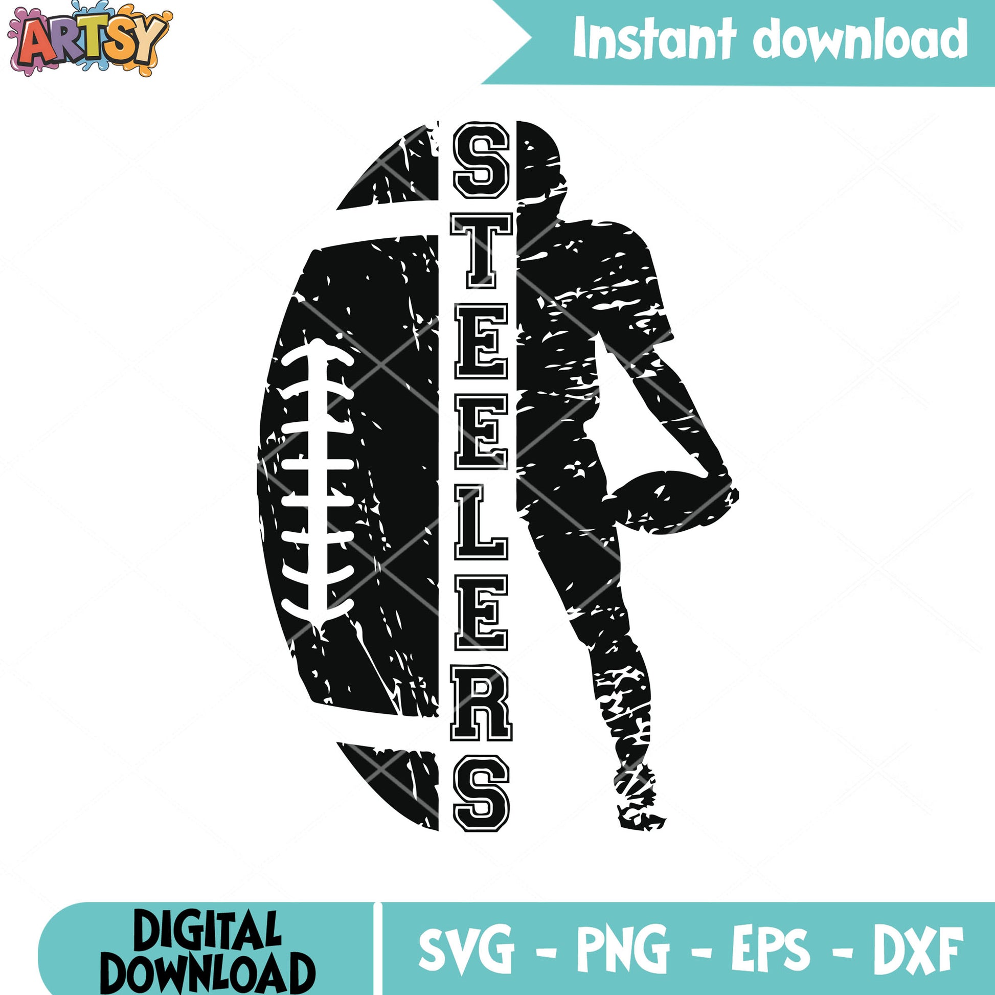 Black ball nfl team svg, NFL football svg, pittsburgh svg