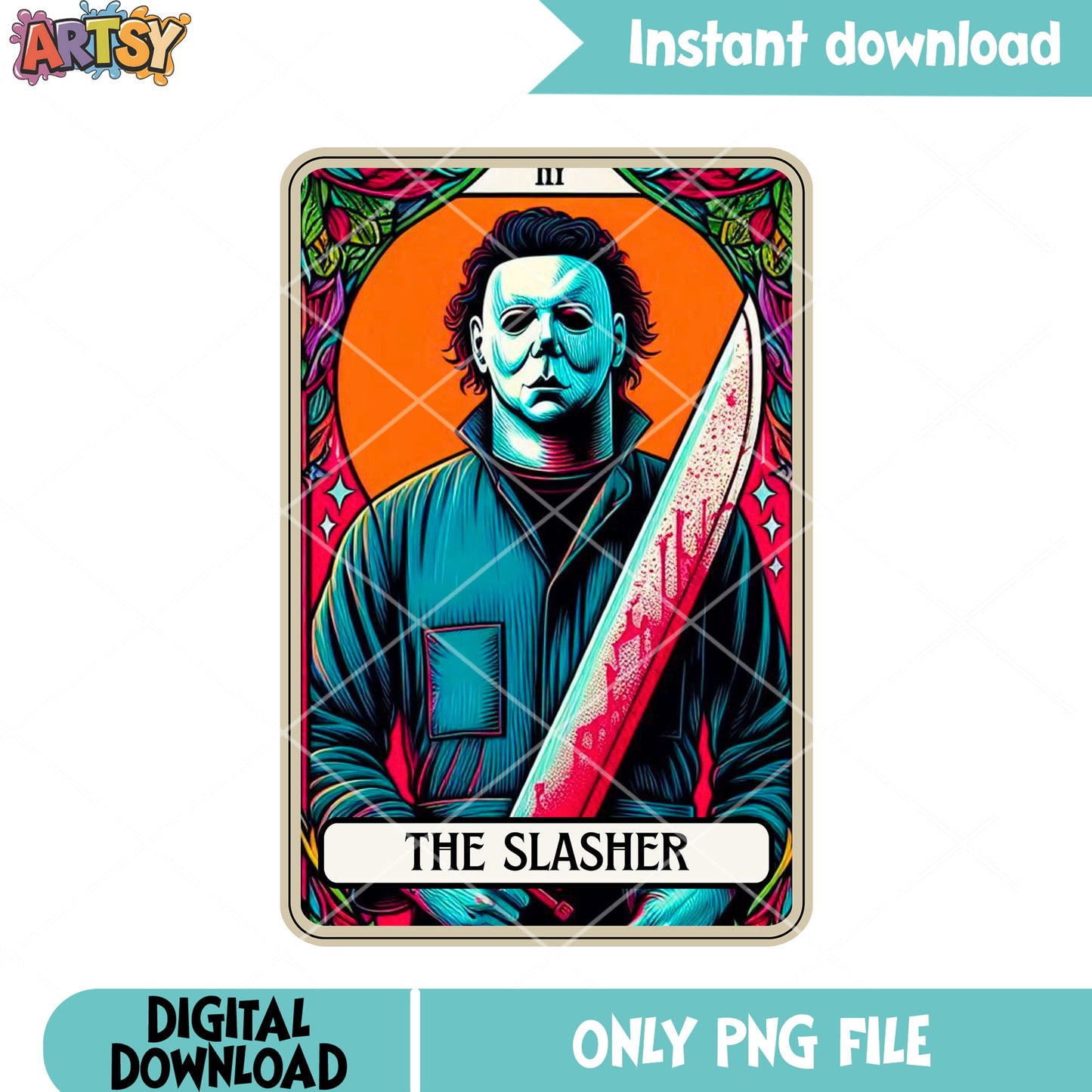 Bloody knife killer serial png, michael myers png, halloween movie png