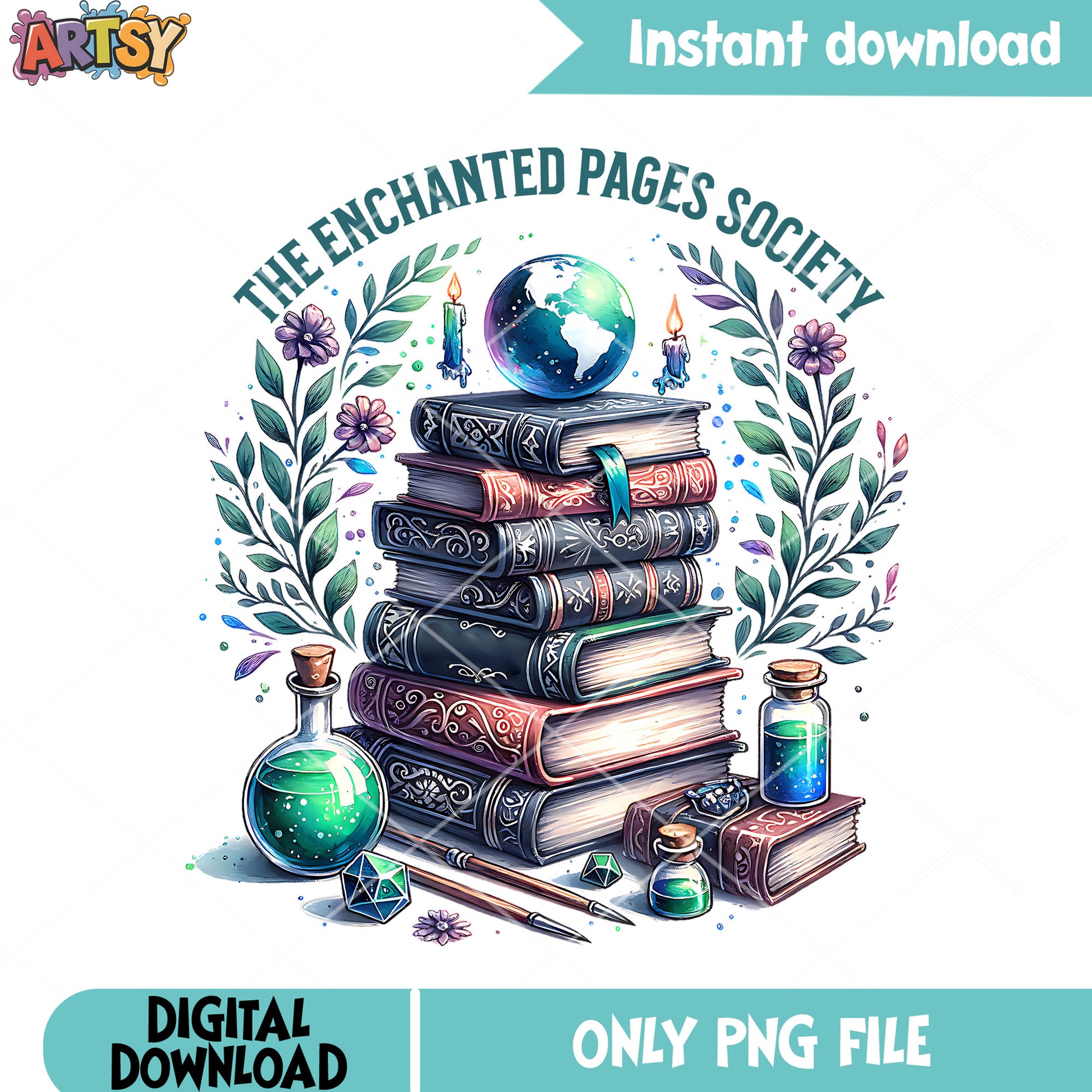 Blu earth stack of book png, ​blue medicine bottles​ png halloween png