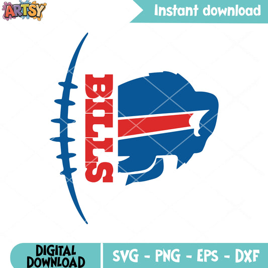 Blue bills american football svg, buffalo bills svg, nfl teams svg