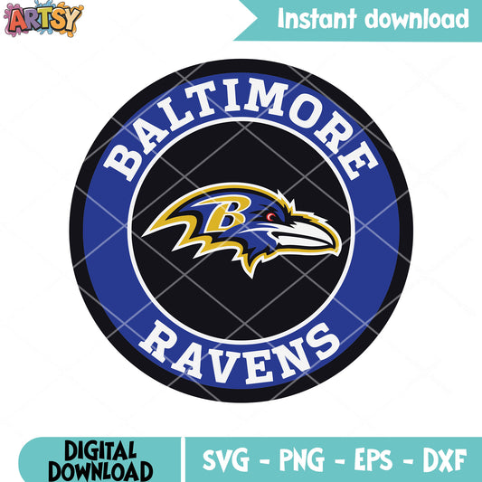Blue falcon head svg. nfl football teams​ svg, baltimore ravens svg
