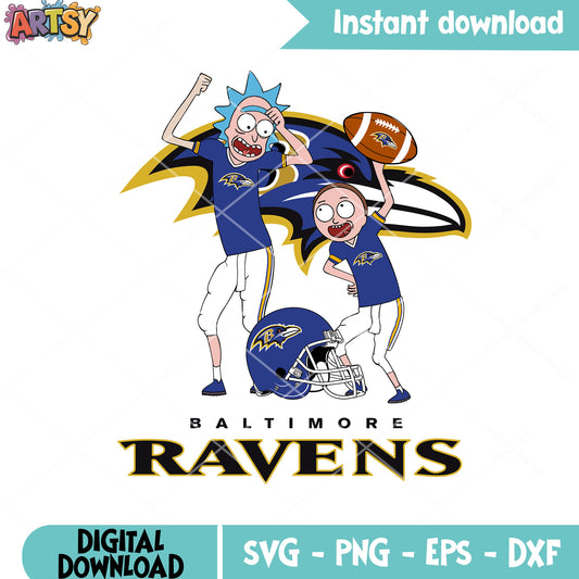 Blue falcon north afc svg. baltimore raven svg, rick and morty svg