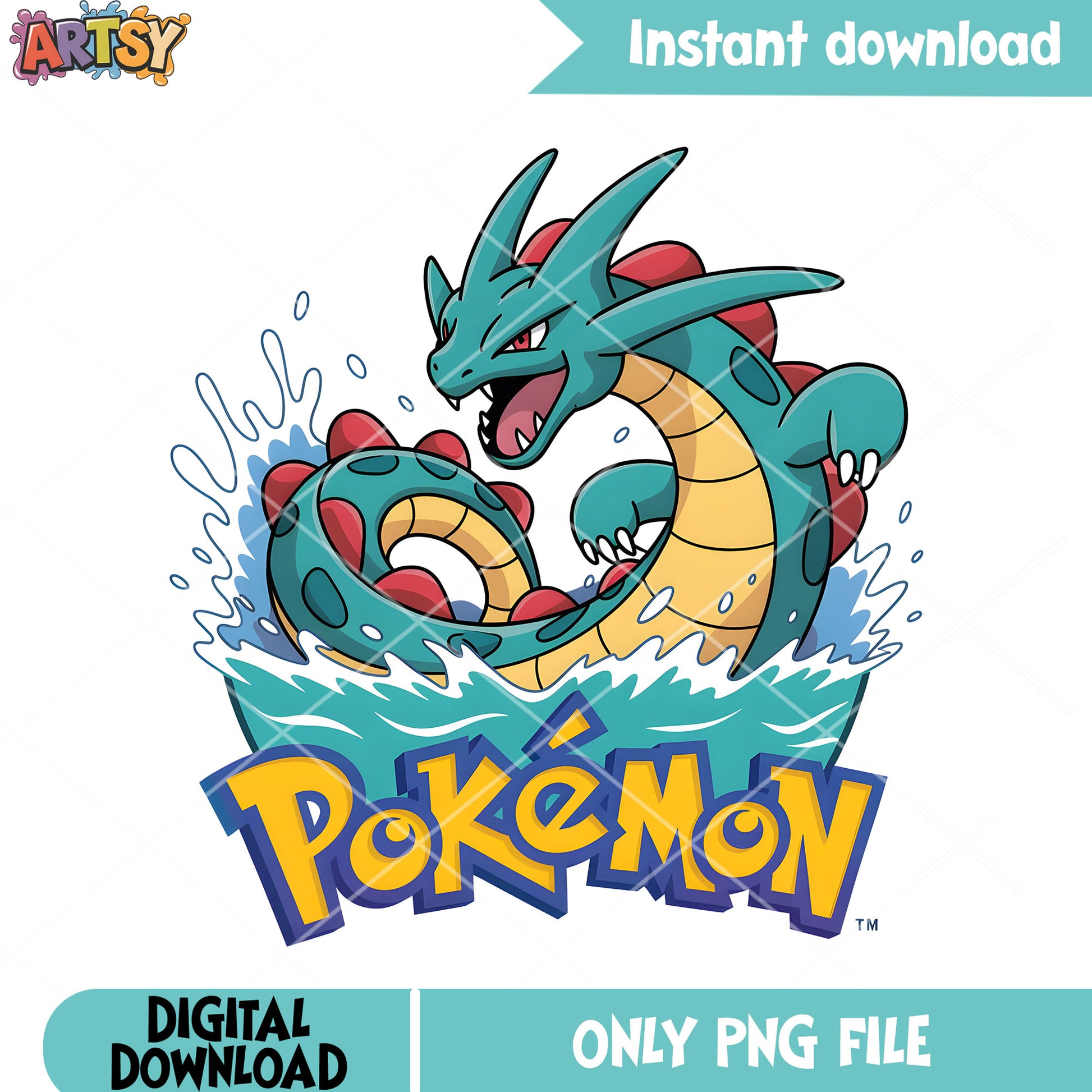 Blue water dragon pokemon png, pokemon card png, pokemon gyarados png