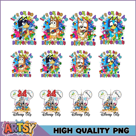 Bluey PNG Bundle High Quality Designs
