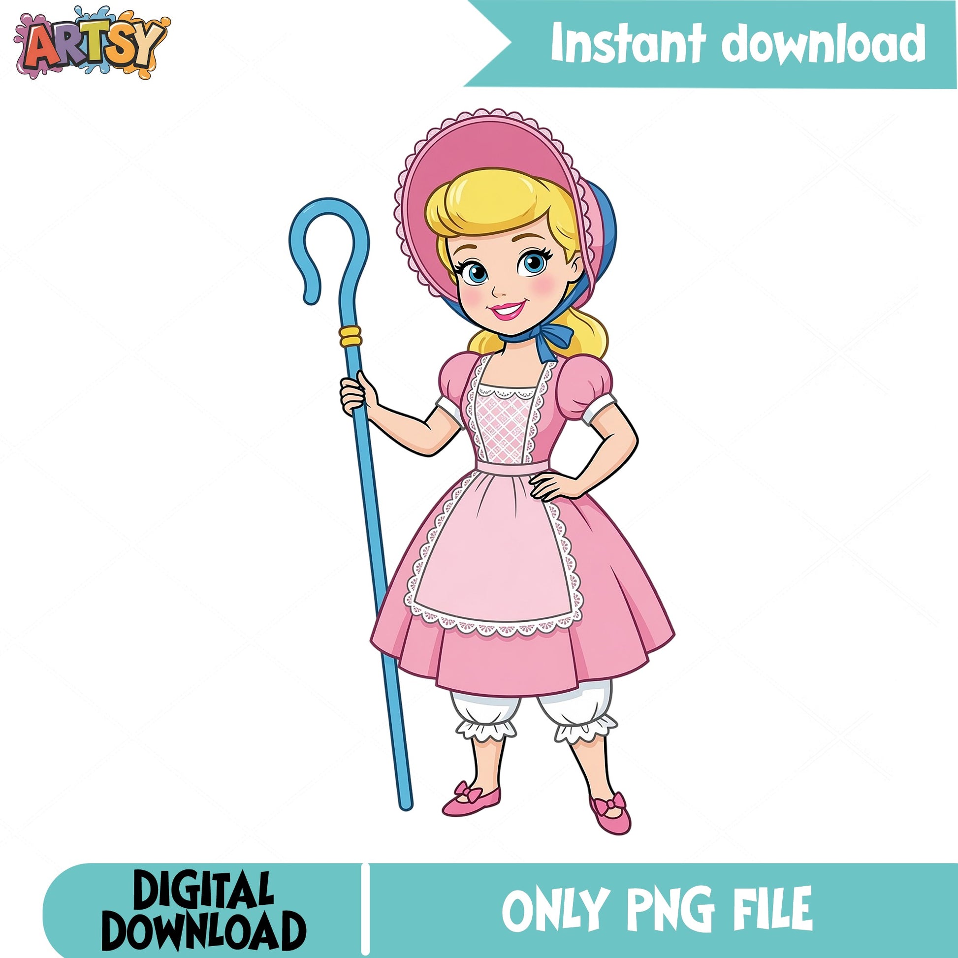 Bo Peep Toy Story PNG, Disney Pixar Clipart, Toy Story PNG