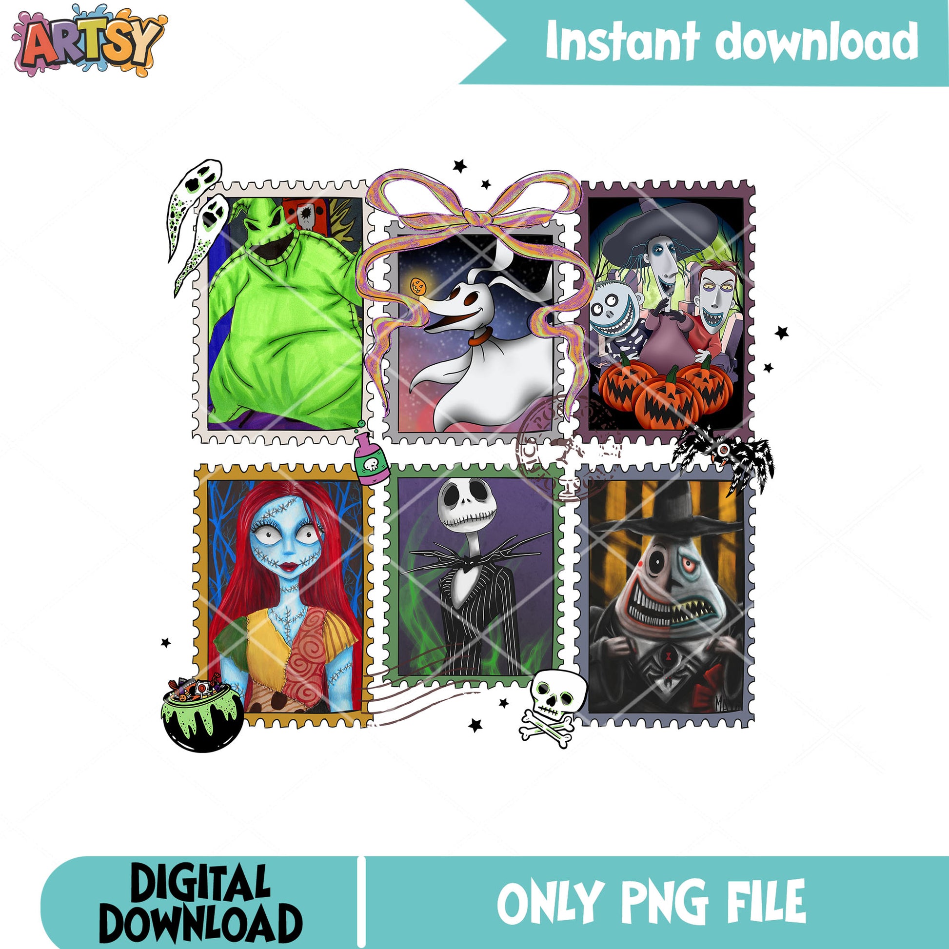 Boogie nightmare friends png, jack skellington png, halloween nightmare png