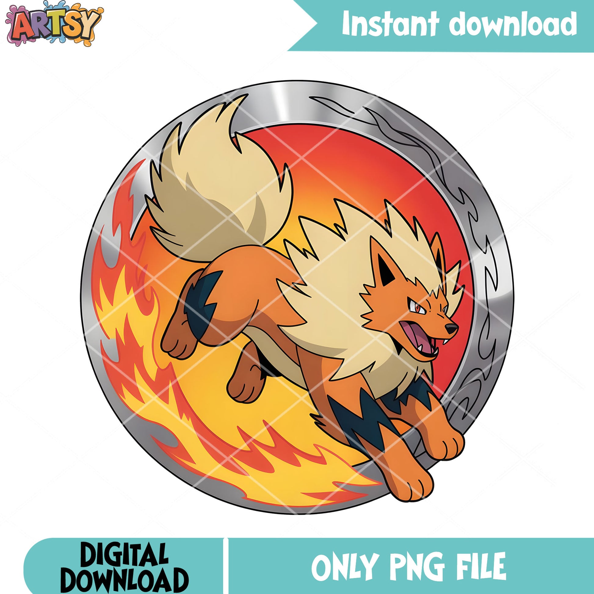 Brave fire dog pokemon png, pokemon arcanine png, nintendo png