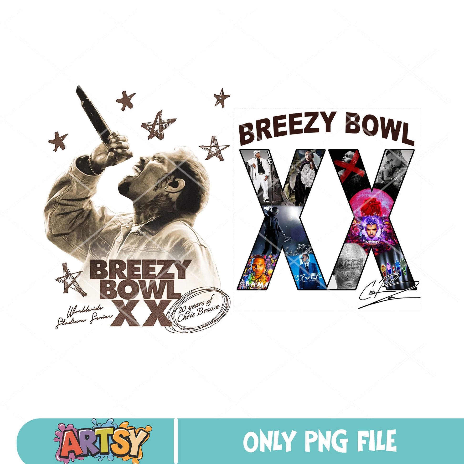 Breezy bowl XX bundle png, Chris Brown 2025 png, breezy bowl png