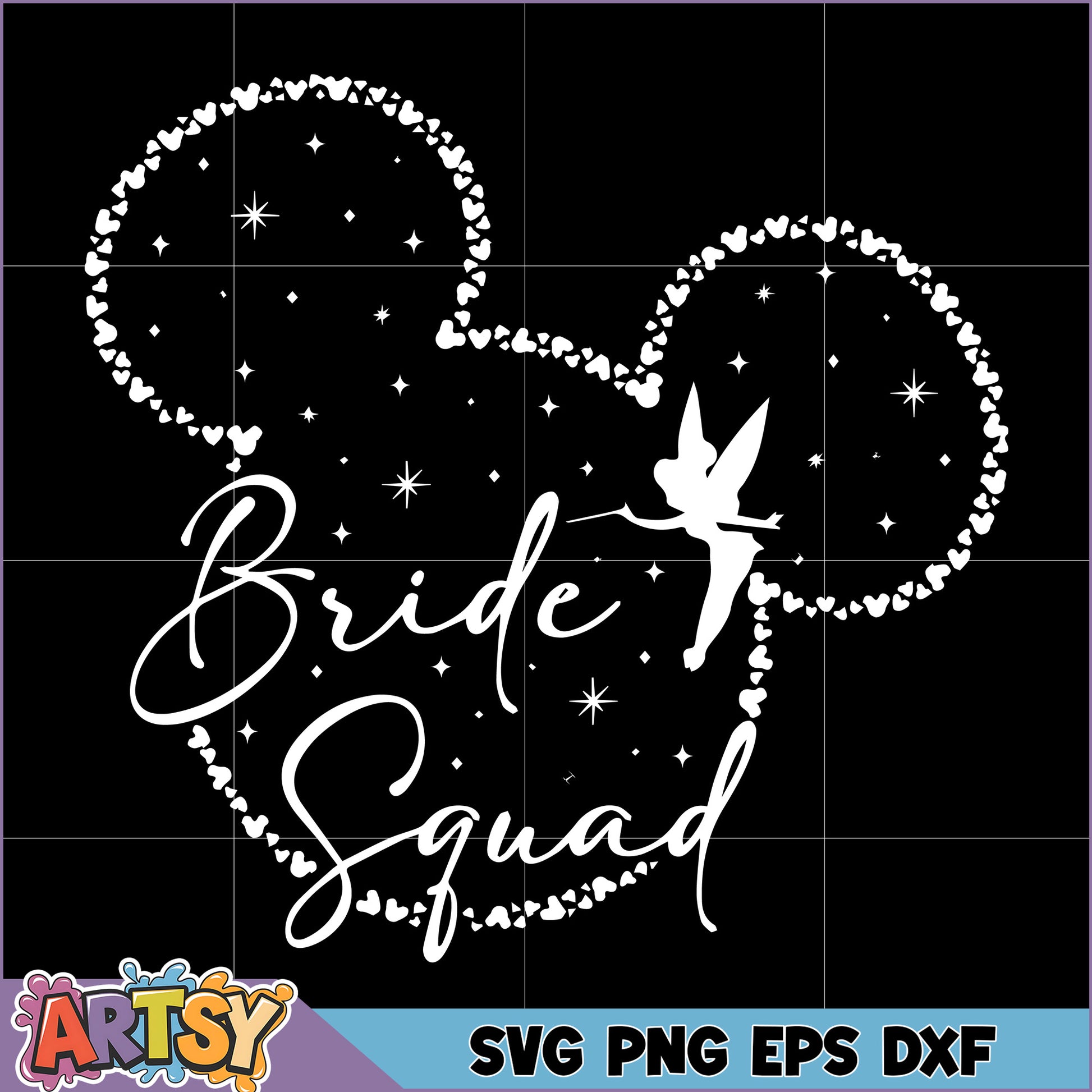 Bride Squad SVG Mickey Mouse Ears Design
