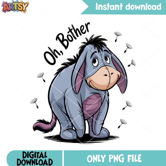 Brother fluff eeyore png, winnie the pooh png, pooh friends png