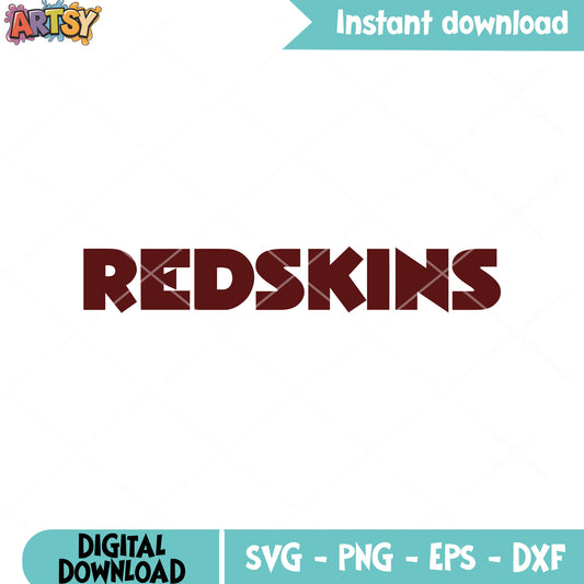 Brown font redskin nfl svg, washington redskin svg, usa football svg