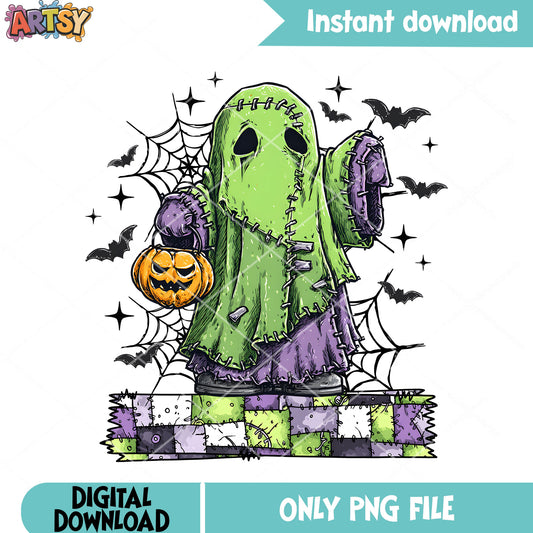 Bruce banner baby Ghost png, marvel halloween png, Halloween Pumpkin png