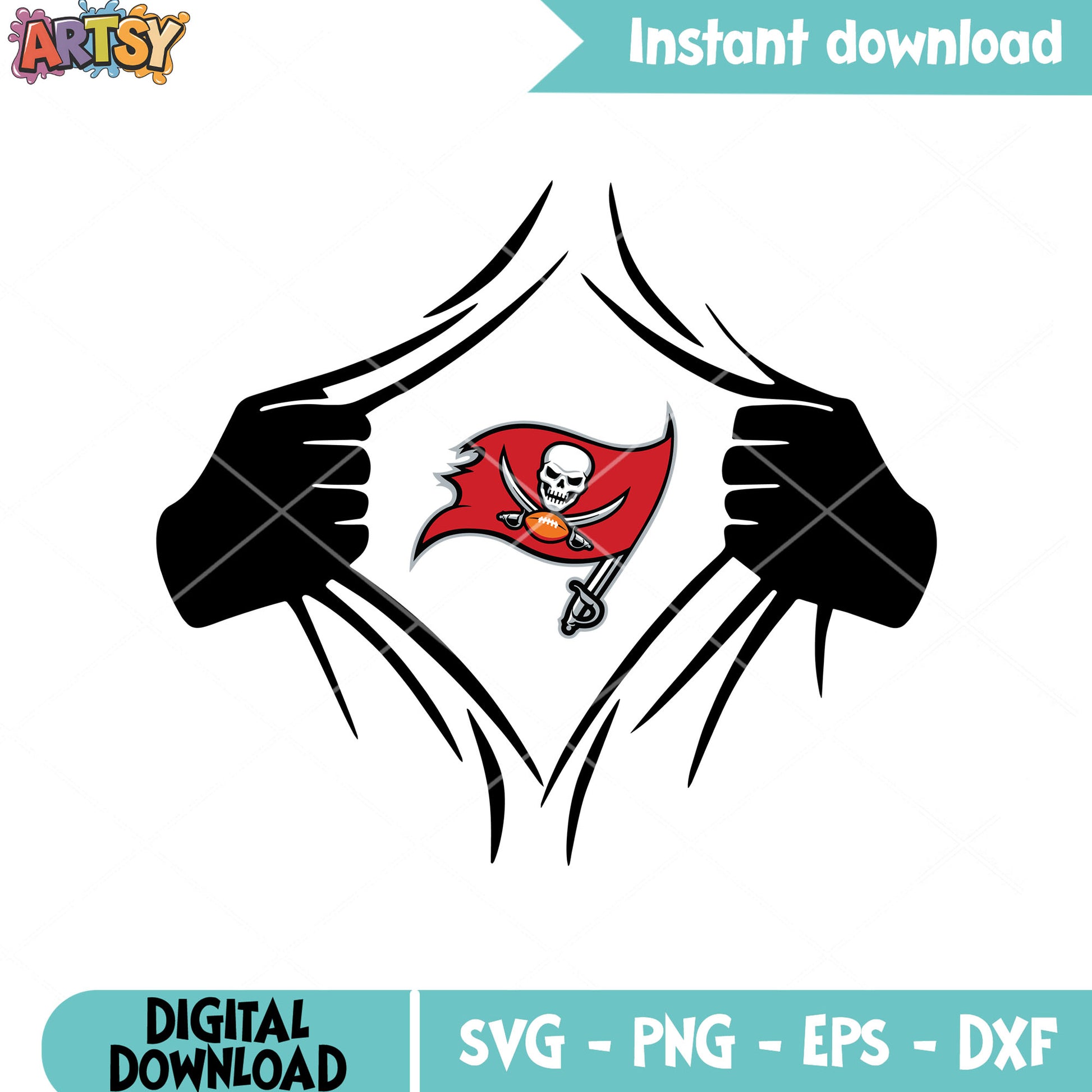 Buccaneers superman costume svg, tampa bay buccaneers svg, dc comic svg