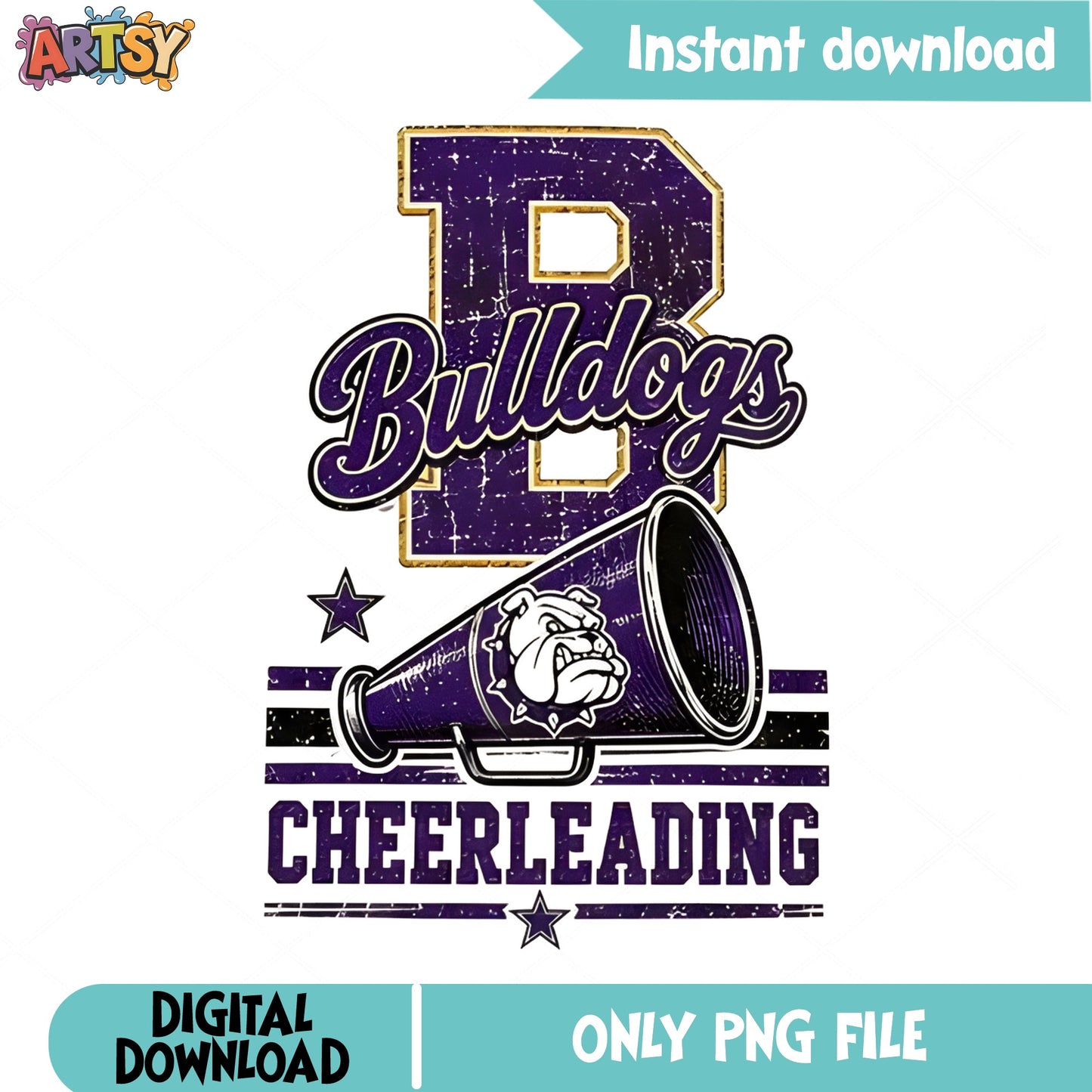 Bulldogs Cheerleading PNG, School Spirit Cheer PNG, Mascot PNG