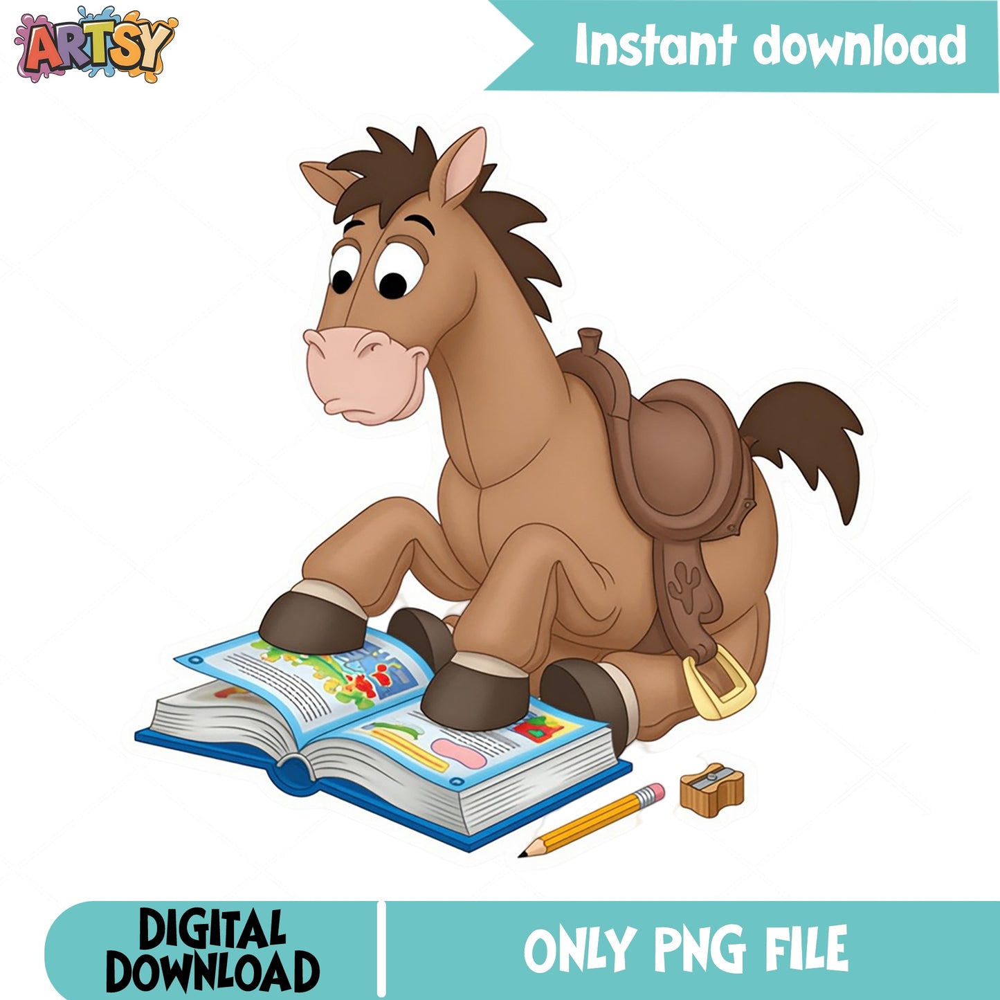 Bullseye Toy Story Back To School PNG, Disney PNG, Toy Story PNG