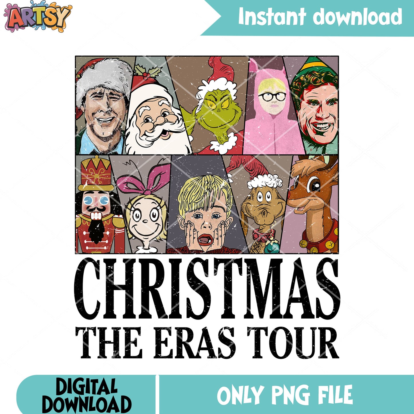 Bunny suit the eras png, tour poster png, misfit toy png