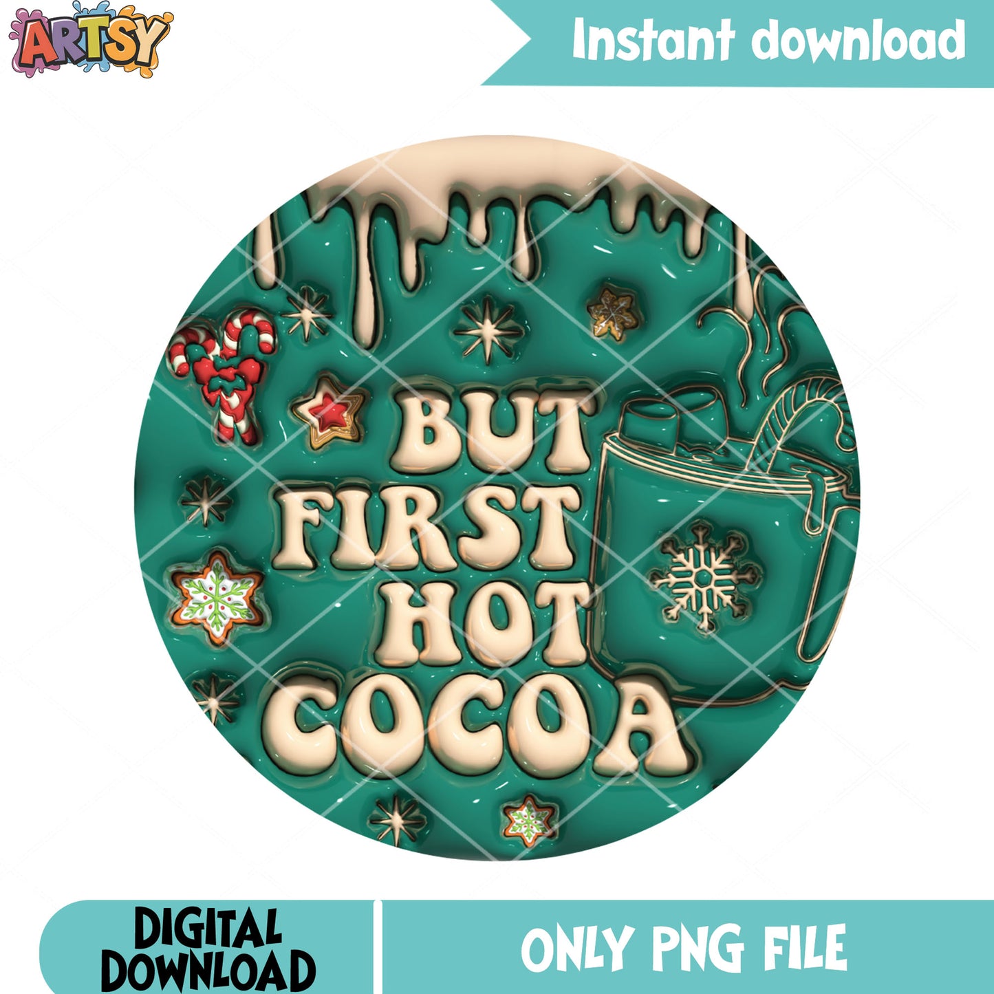 But first hot cocoa png, , teal christmas png, hot chocolate png - Copy - Copy