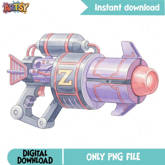 Buzz Lightyear Laser Gun PNG, Toy Story Clipart, Space Ranger PNG