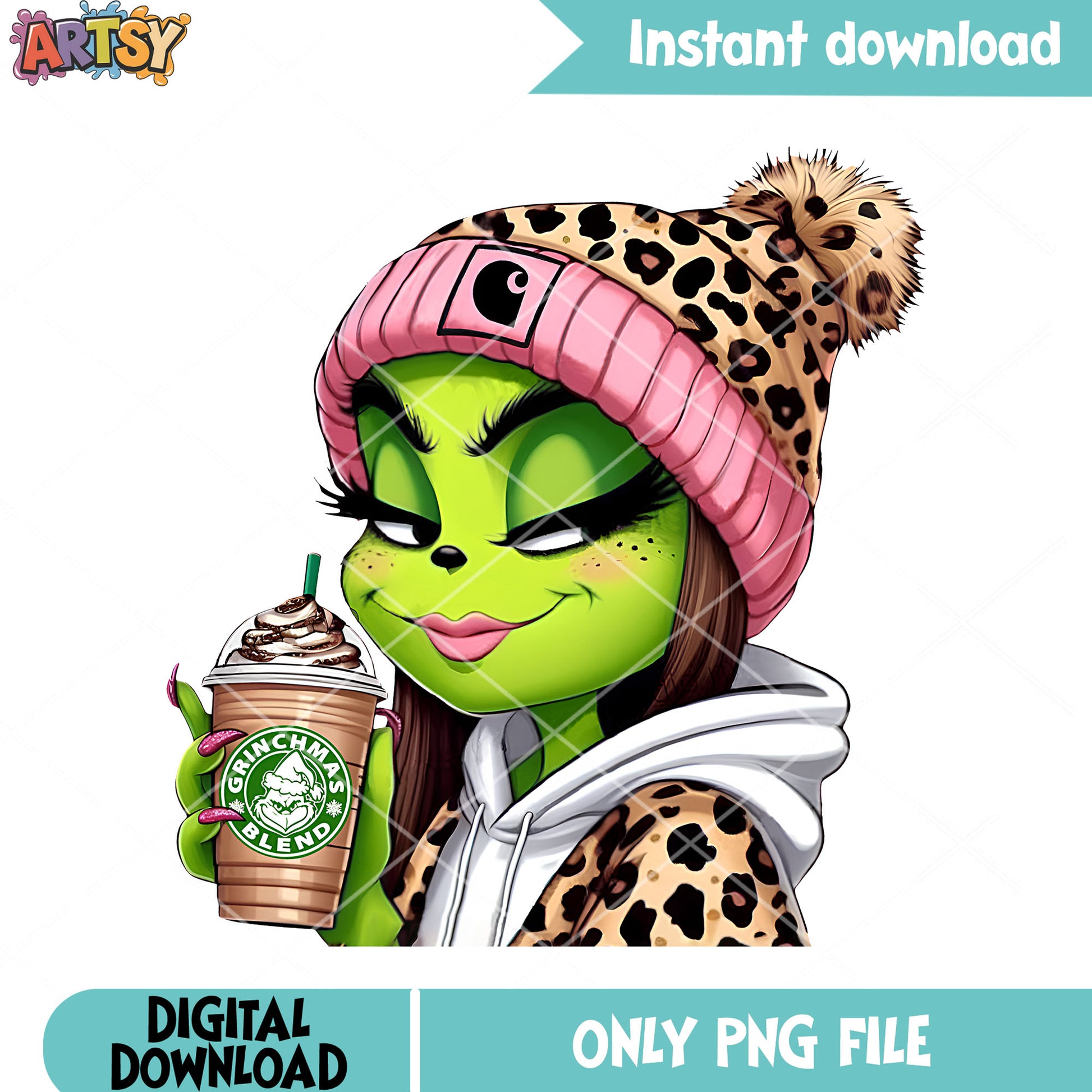 CHristmas vibes grinch cocoa png, hot cocoa png, the grinch png