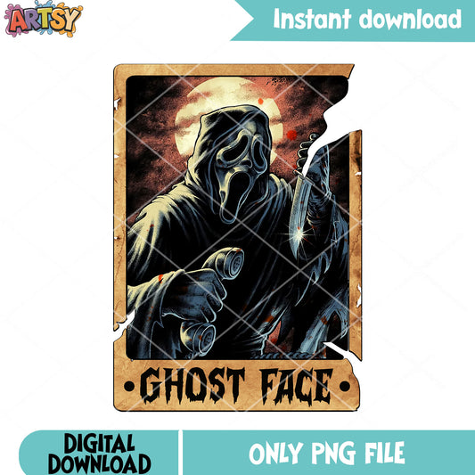 Called before killed knife png, ghost face png, scream movies png