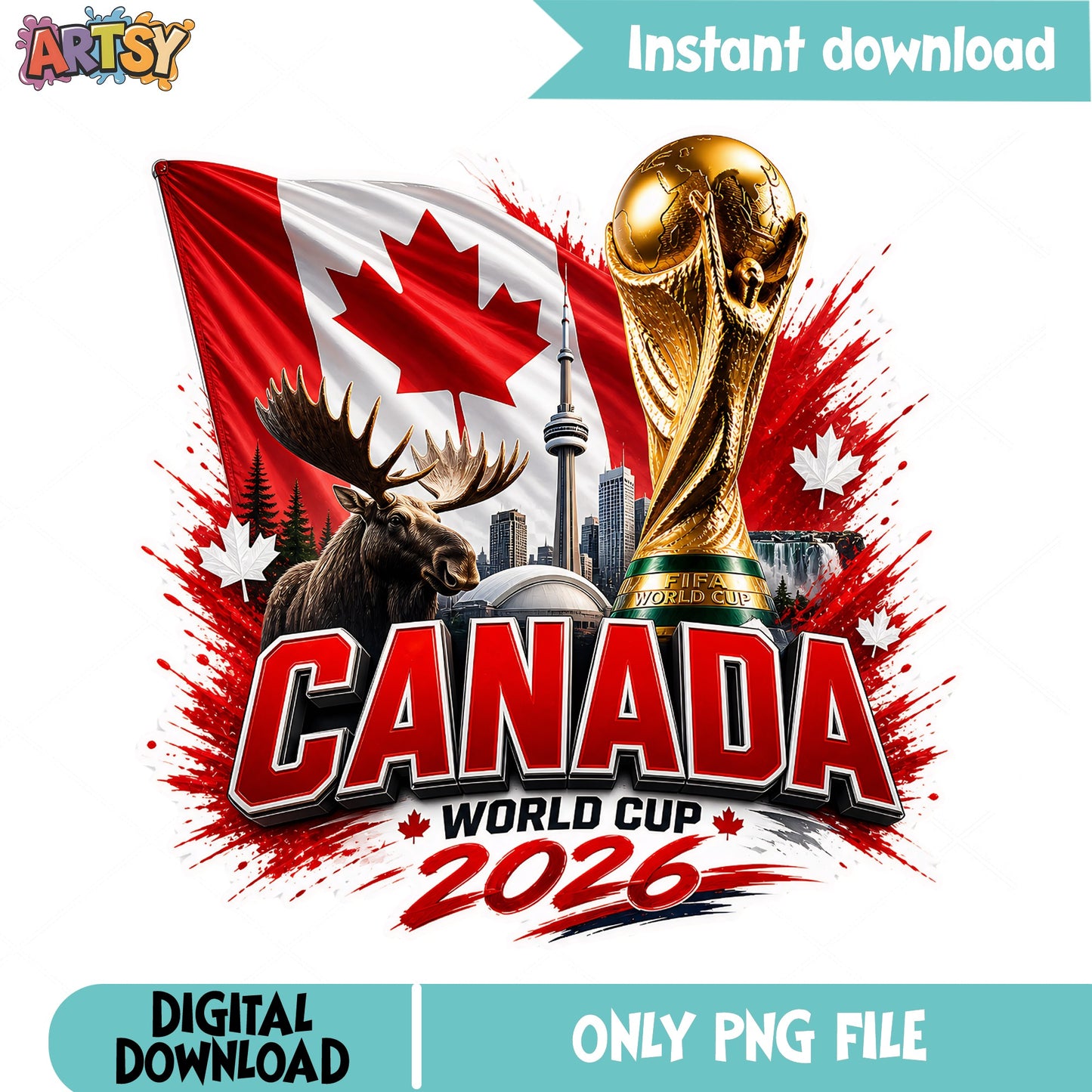 Canada World Cup 2026 PNG, Canada Soccer PNG, FIFA Cup PNG