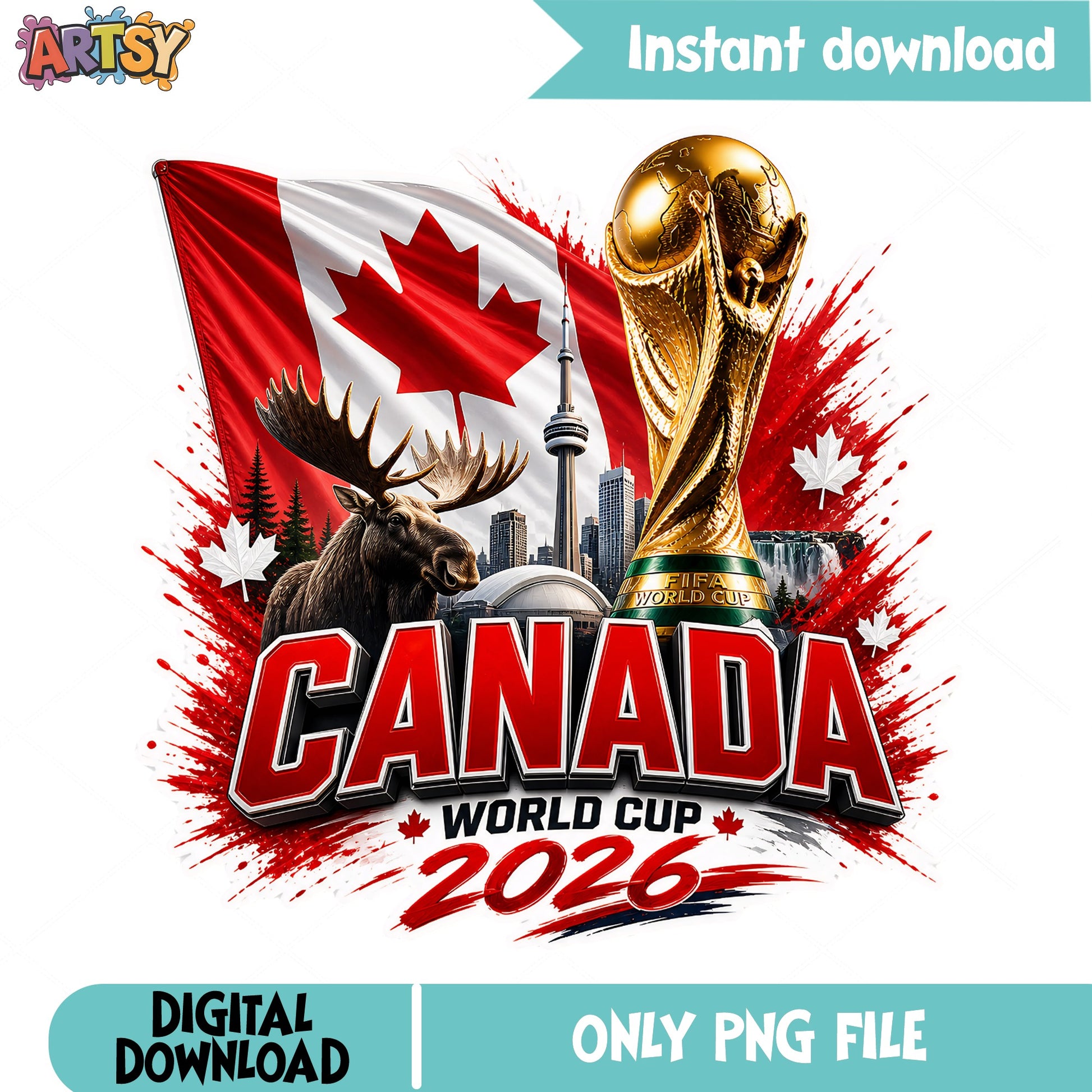 Canada World Cup 2026 PNG, Canada Soccer PNG, FIFA Cup PNG