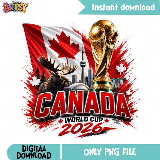 Canada World Cup 2026 PNG, Canada Soccer PNG, FIFA Cup PNG