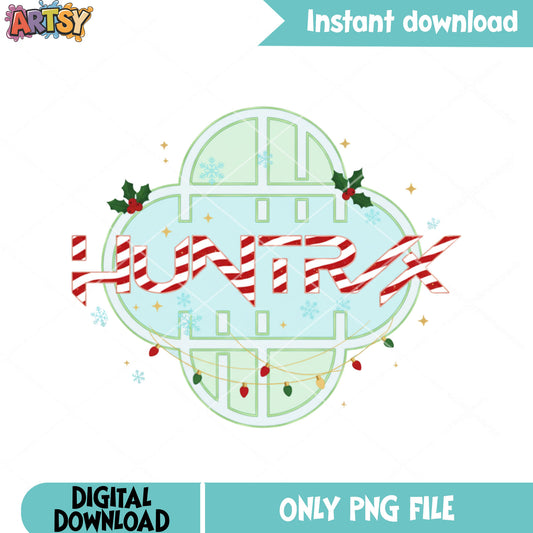 Candy cane huntric christmas png, kpop demon hunters​ png, noel​ png