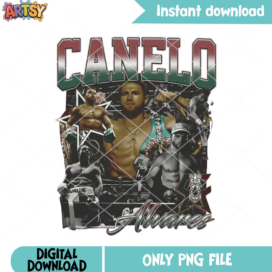 Canelo alvarez poster png, canelo​ mexico png, canelo alvarez png
