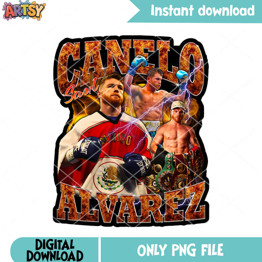 Canelo champion design png, canelo boxer png, canelo alvarez​ png