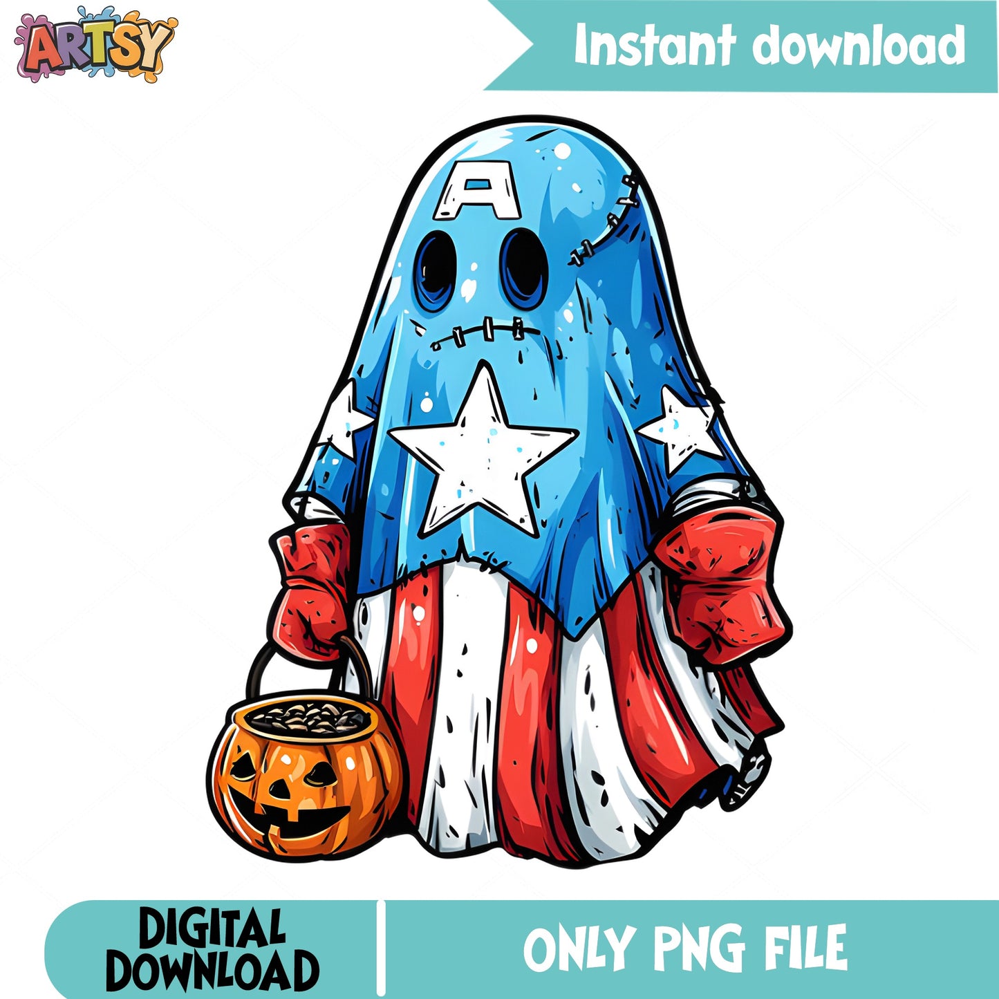 Captain America Ghost Halloween PNG, Marvel Ghost PNG, Halloween PNG