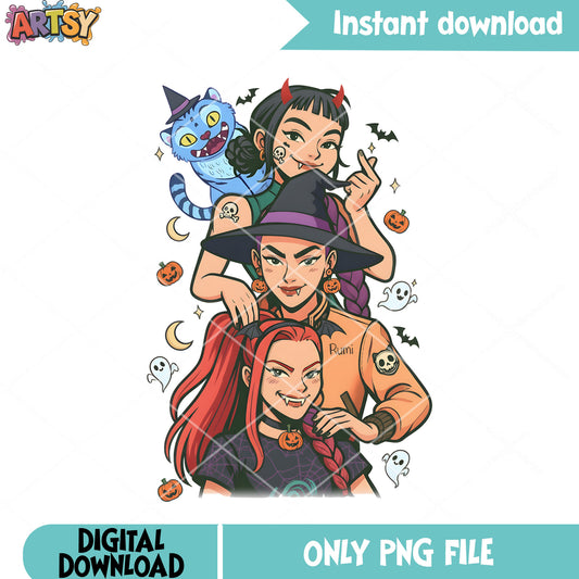 Captain rumi derpy png, zoey kpop demon hunters​ png, mira huntric png
