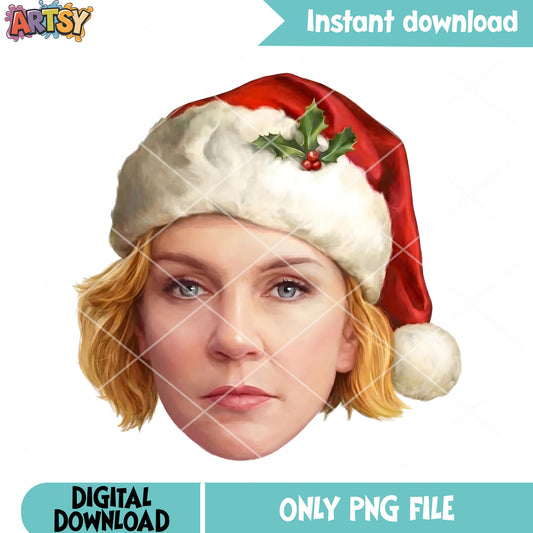 Carol head christmas png, carol pluribus png, tv show 2025 png