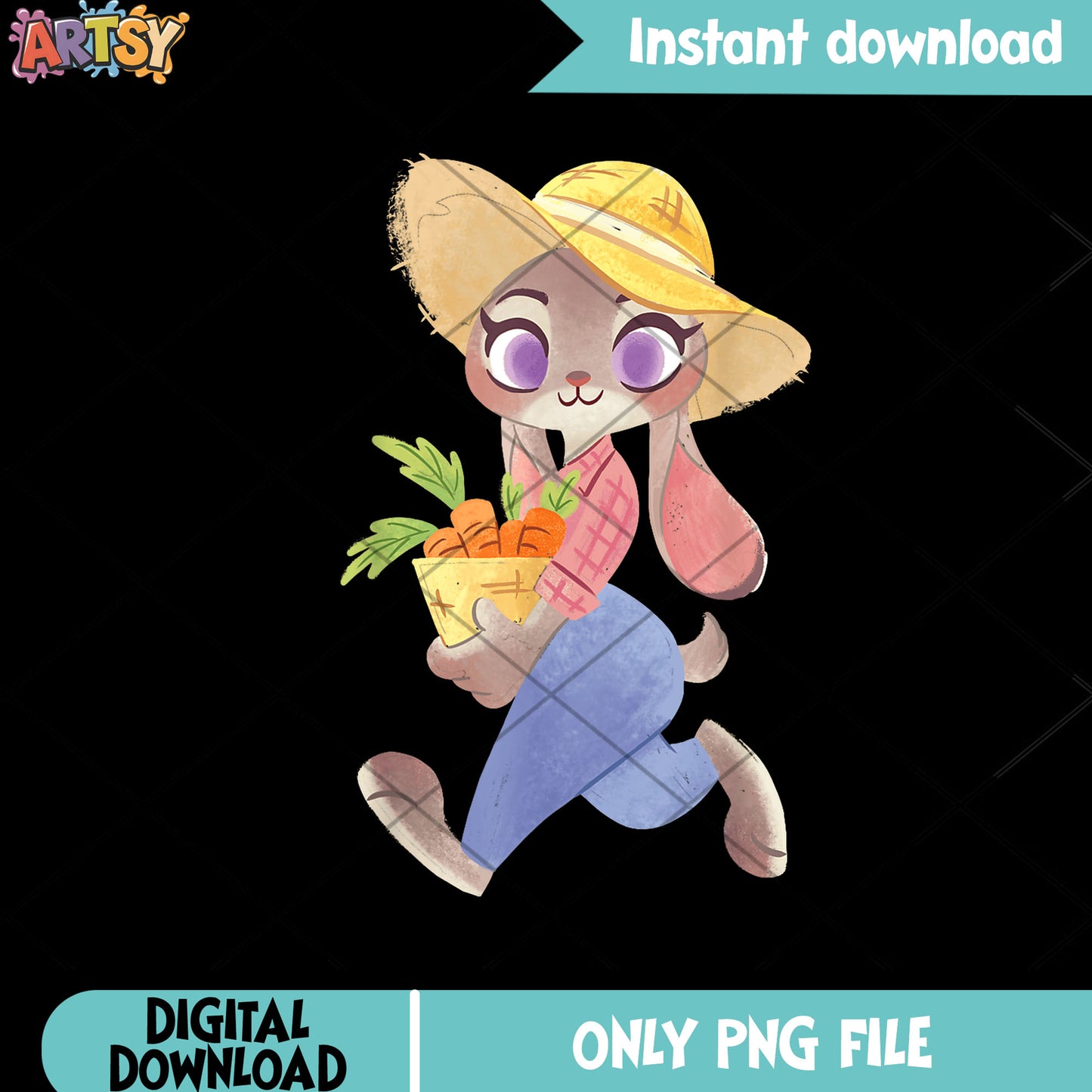 Carrot grown judy hopps png, judy bunny png, zootopia disney png