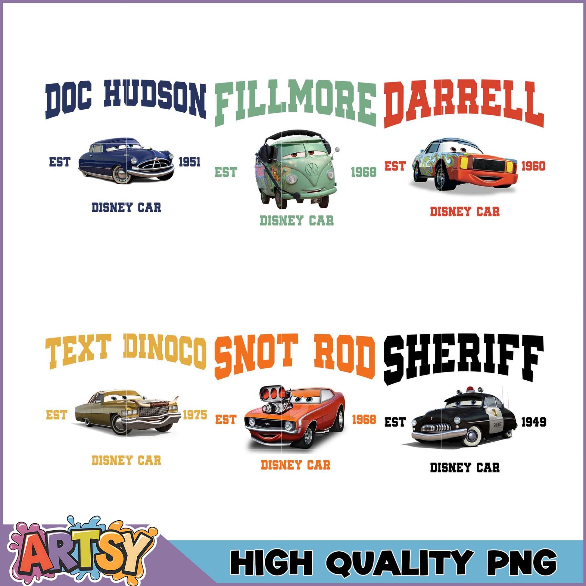 Cars PNG Bundle High Quality Disney Images