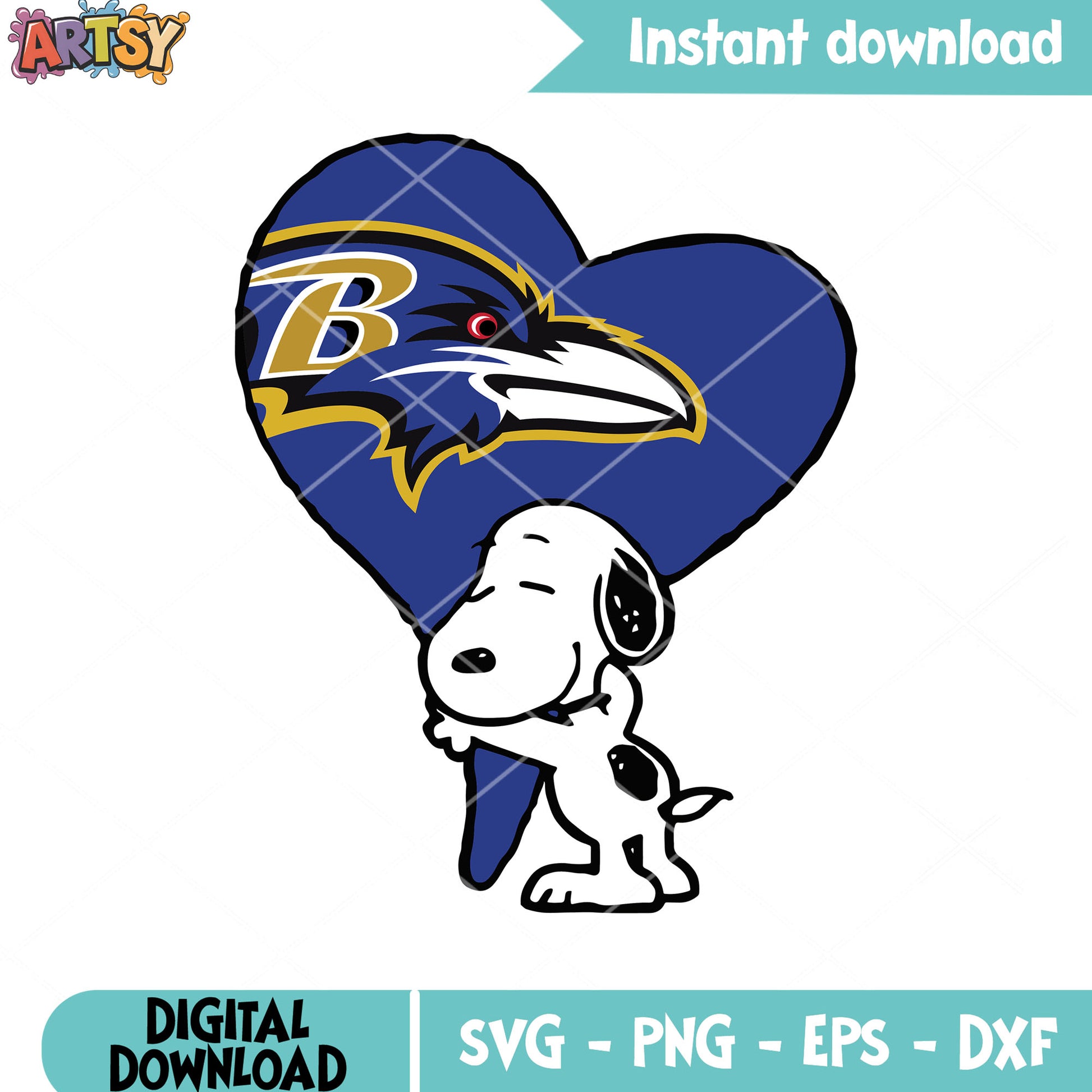 Cartoon snoopy nfl svg. baltimore ravens svg, american football svg