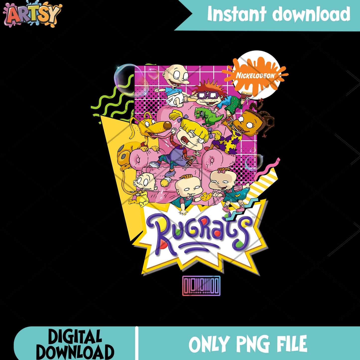 Cast character Rugrats png, Nickelodeon png, Tommy Pickles png