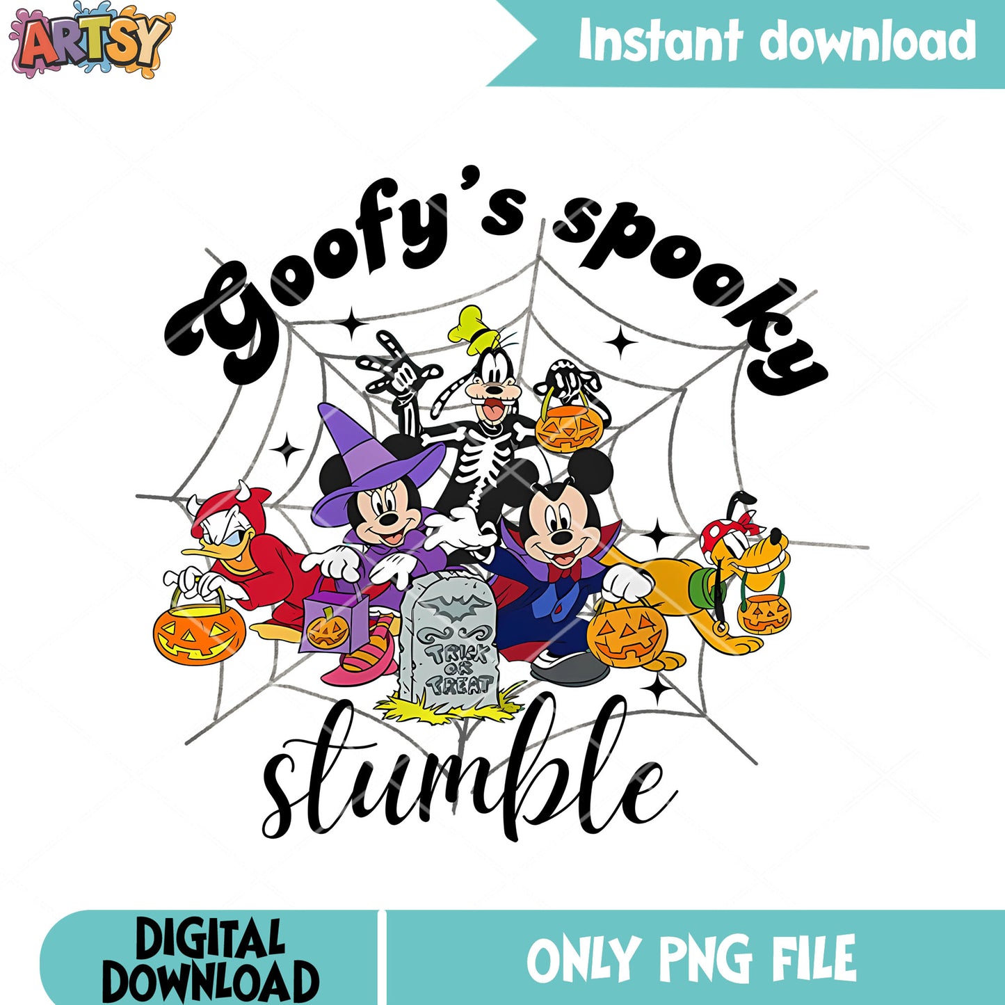 Character disney png, trick or treat png, satan costume png