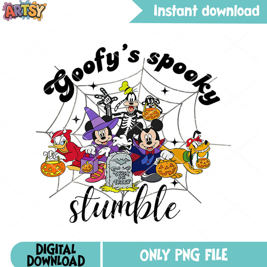 Character disney png, trick or treat png, satan costume png
