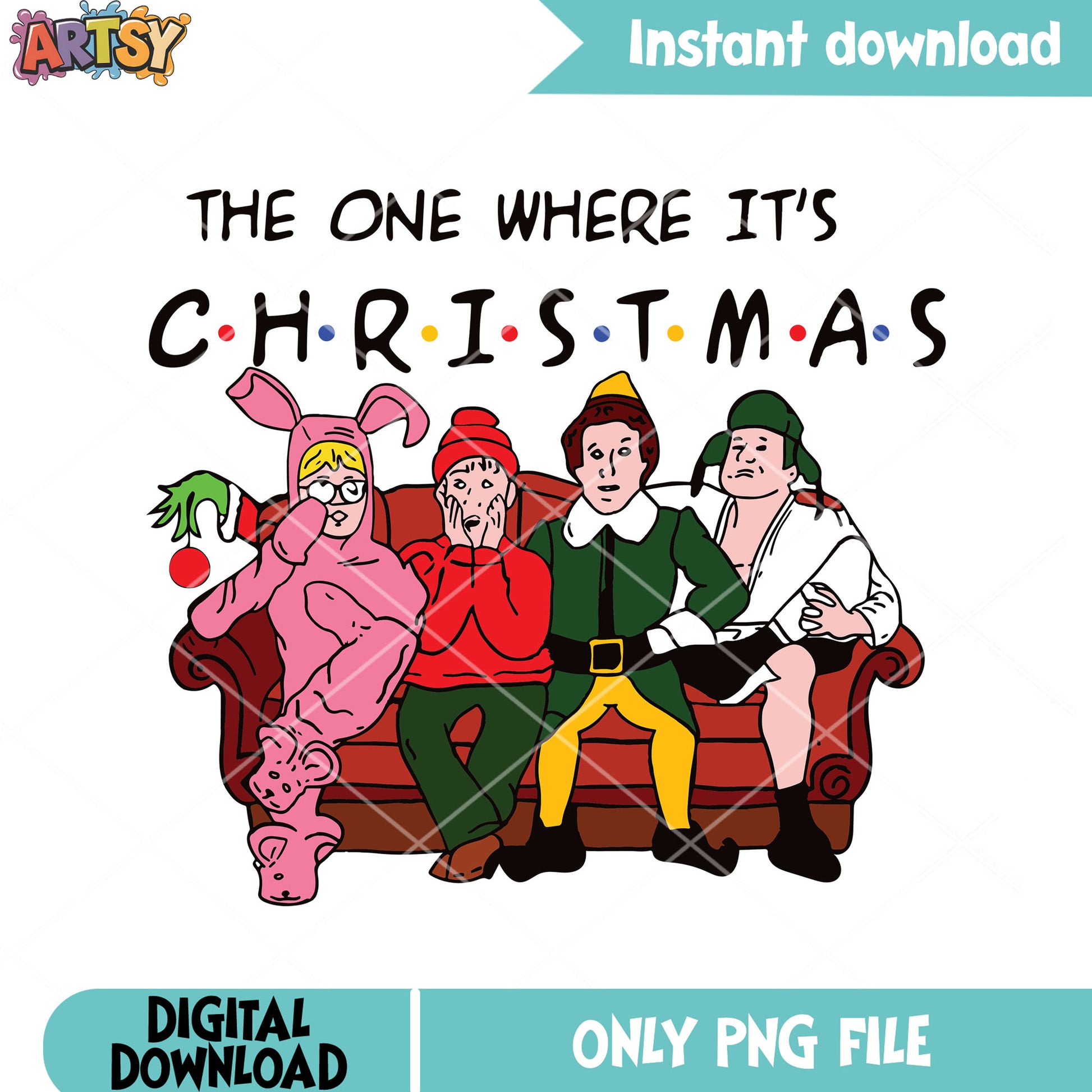 Character in movie christmas png, merry christmas png, buddy the elf png